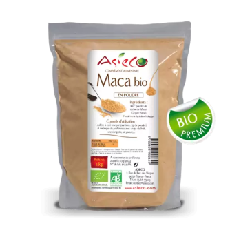 Maca BIO en poudre - Origine Pérou - Qualité Premium - Sac de 1kg