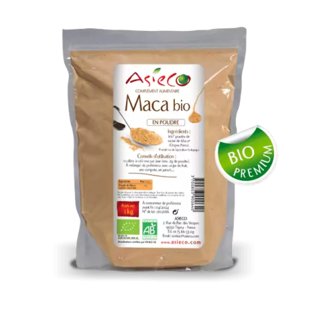 Maca BIO en poudre - Origine Pérou - Qualité Premium - Sac de 1kg