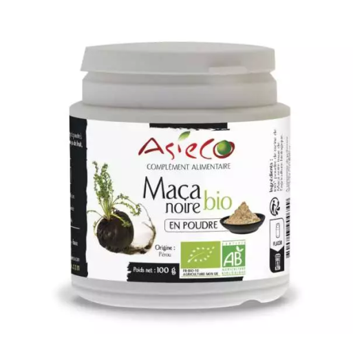 Maca Noire BIO en poudre - Origine Pérou - Qualité Premium - Pot de 100g