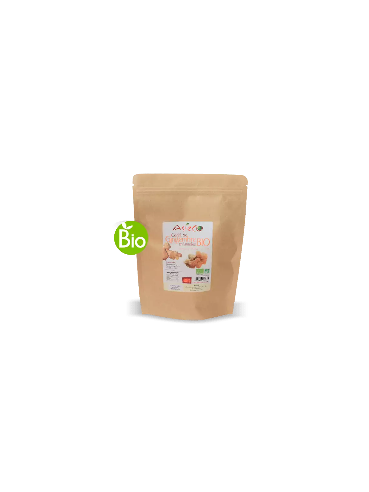 Confit de Gingembre Bio en lamelle | Meilleure Qualité | Sachet 5kgs