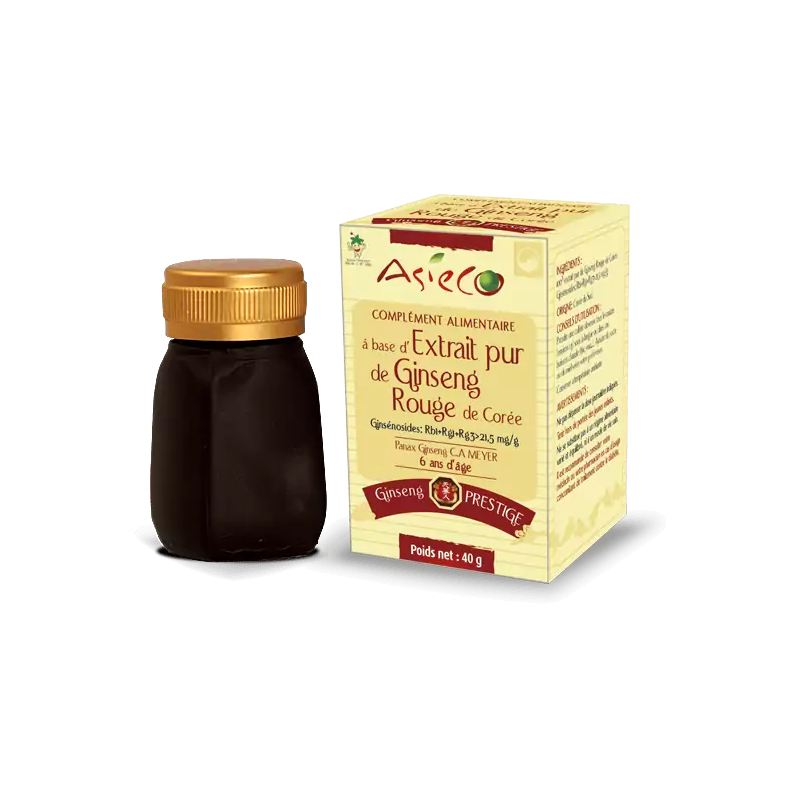 Ginseng Rosso Coreano | Qualità Prestige| Rg1+Rb1 25.5mg/g|Viale 40g