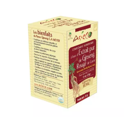 Roter Ginseng aus Korea | Prestige Qualität| Rg1+Rb1 25.5mg/g|Flakon 40g