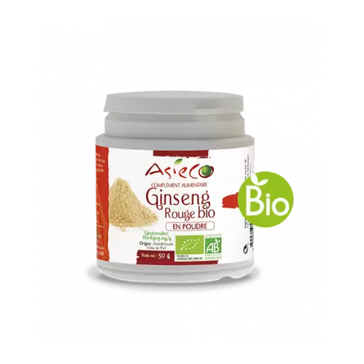 Ginseng Rouge BIO en Poudre | Qualité Premium | Pot de 50g
