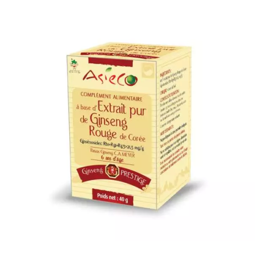 Korean Red Ginseng | Prestige Quality| Rg1+Rb1 25.5mg/g|Vial 40g